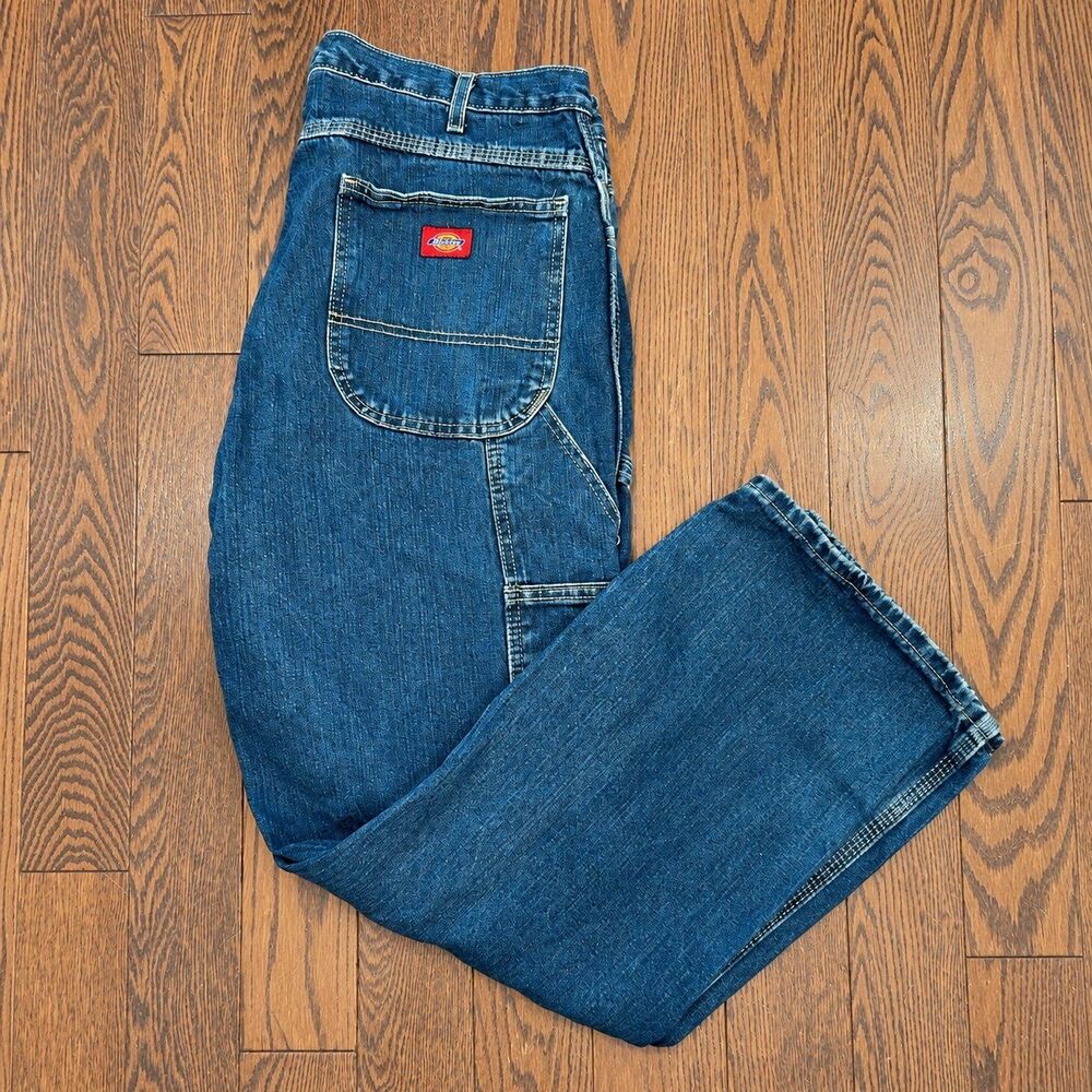 {Dickies} blue denim carpenter jeans, 38x30
